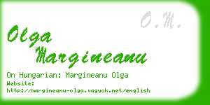 olga margineanu business card